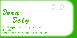 dora dely business card